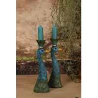 kandelaar pauw 20,5 cm